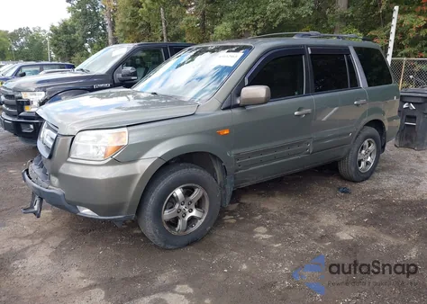 2007 Honda Pilot Ex-L из США, поврежденный, VIN 5FNYF18547B016561